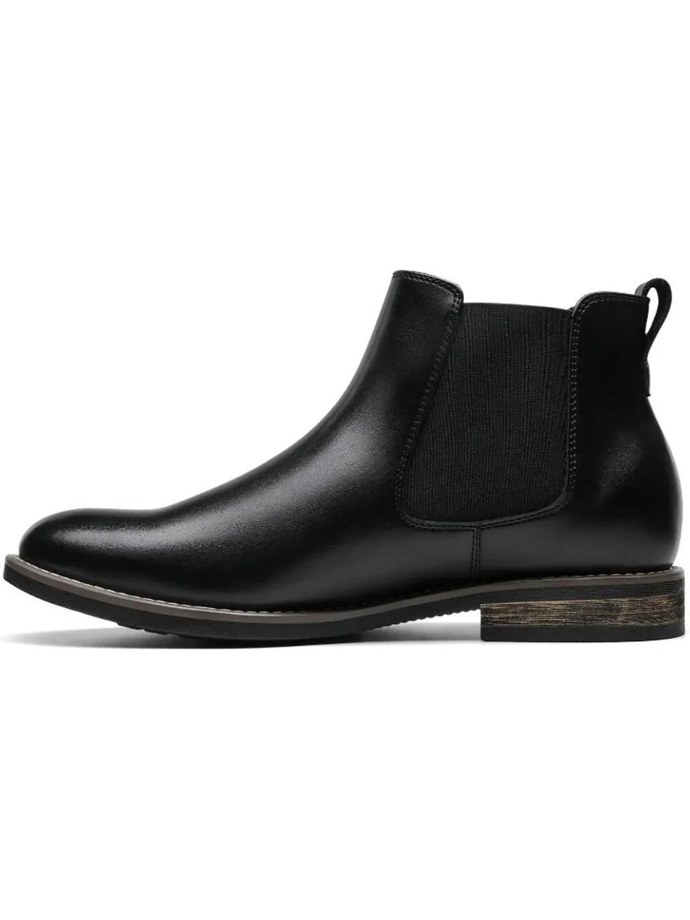 Men's Black Classic Chelsea Ankle Crease-Resistant Soft Upper Cushioned Boots